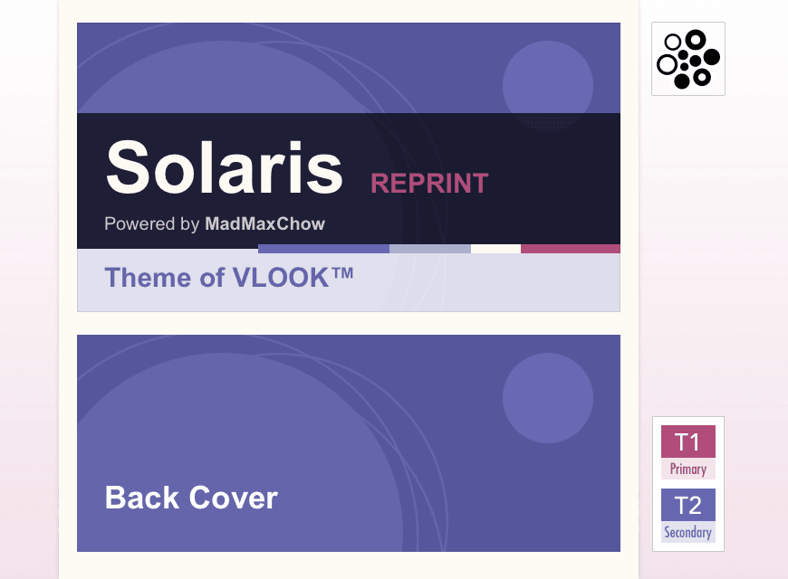 致敬由 Sun Microsystems 研发的计算机操作系统 Solaris，字体风格默认为「Book」